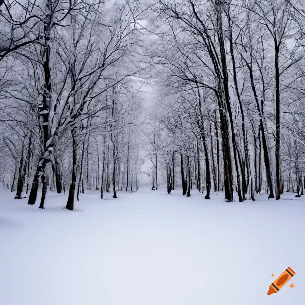 create an image of a snowy field