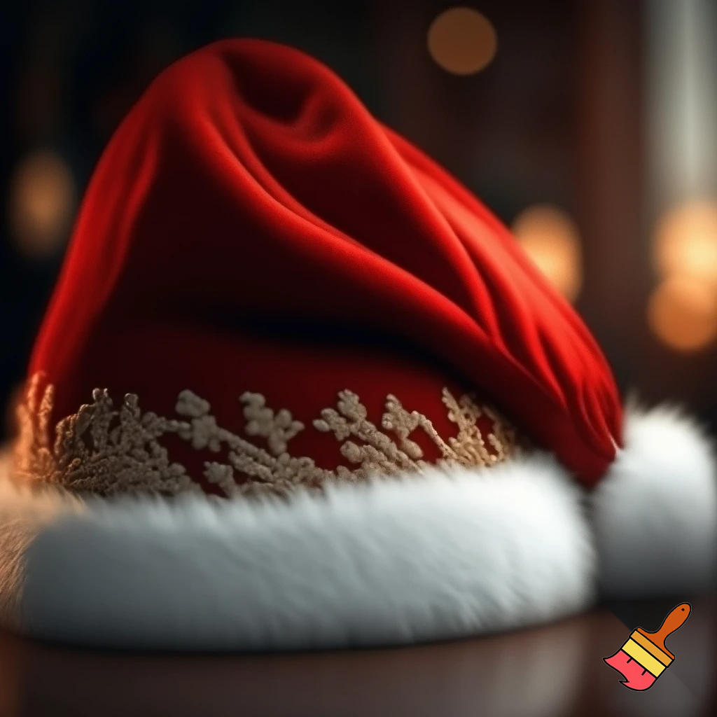 Christmas Santa Claus velvet hat delicate special delicate hat