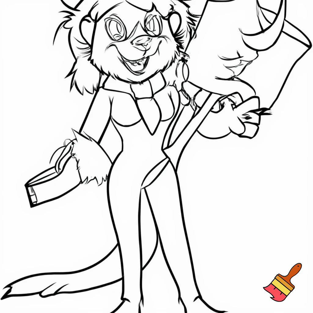 A teacher beautiful Full body made with caryon drawing in white background 
