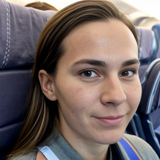 Goretzka and Vanessa at the plane