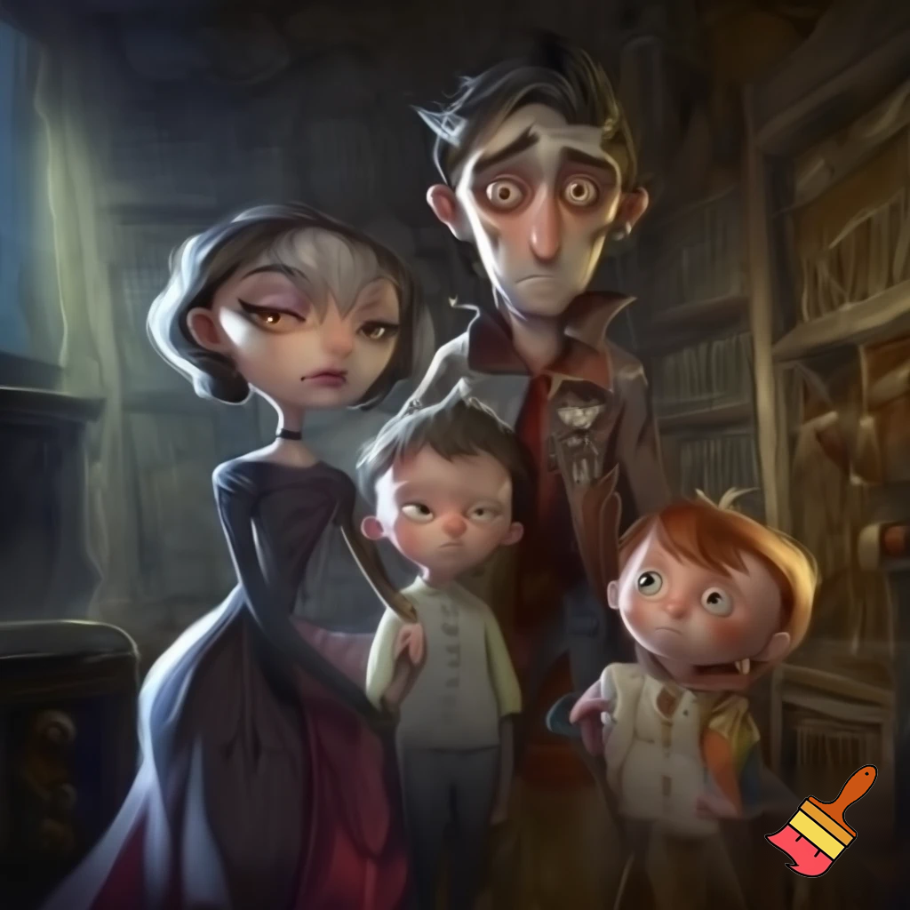 
A weird family with 2 parents who are wanted and a boy and girl as there child