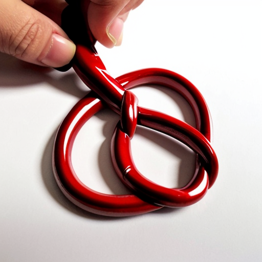 icon of figure 8 knot in cartoon style