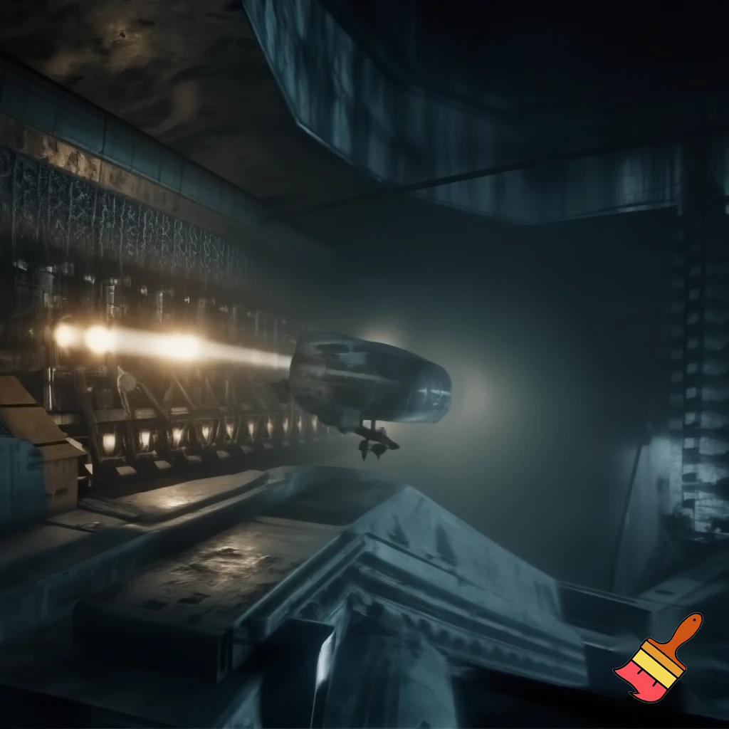 Hidden cryo-hangar under dust layers — a sleek single-purpose spacecraft being prepared, rows of embryo cryo-bays, protagonist loading select pods, soft lamplight in contrast to deep shadow, epic launch atmosphere, cinematic wide-angle, highly detailed industrial sci-fi.

Settings / Steps:

Aspect ratio 2:1 or 16:9.

Lighting: low-key, with backlight halo as engines ignite.

Elements: scuffed metal, dust particles, reflected warning lights.

Convey weight and quiet sorrow.


Negative prompt: crowd, modern commercial logos, watermark, low detail

Variations: launch silhouette against planet; interior cockpit view.
