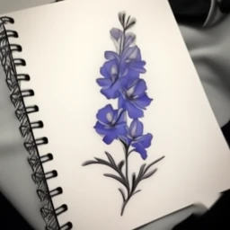 july birth flower tattoo