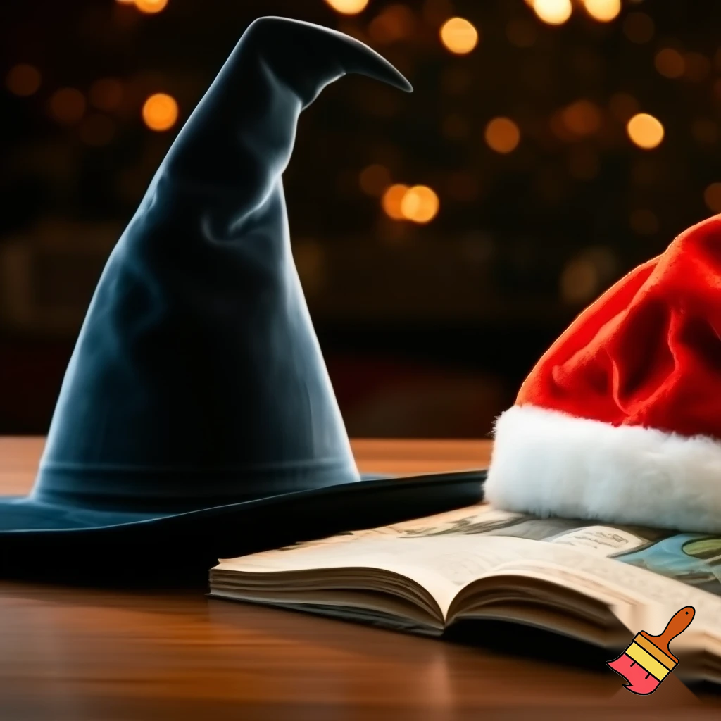 Wizard hat Christmas hat read