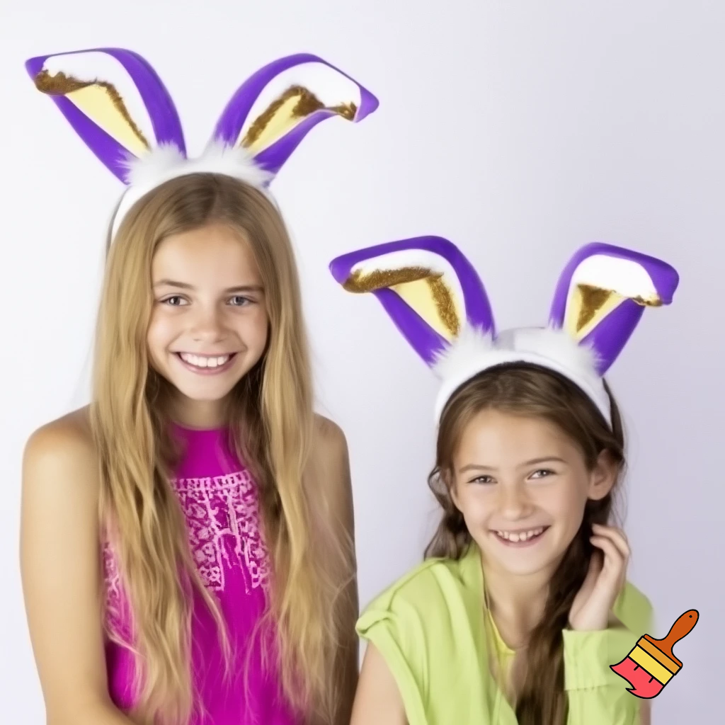 Easter bunny top hat headband, Easter bunny ears headband top hat purple and white and gold