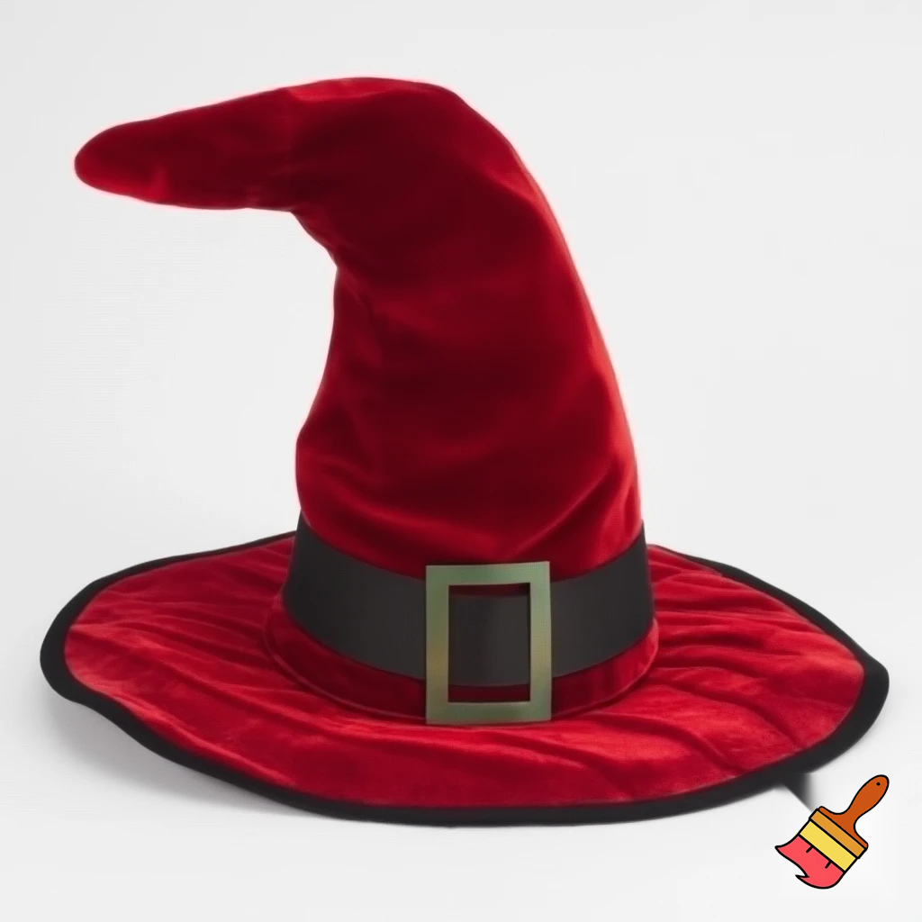 Wizard velvet hat, Christmas hat, Santa Claus hat and fabric