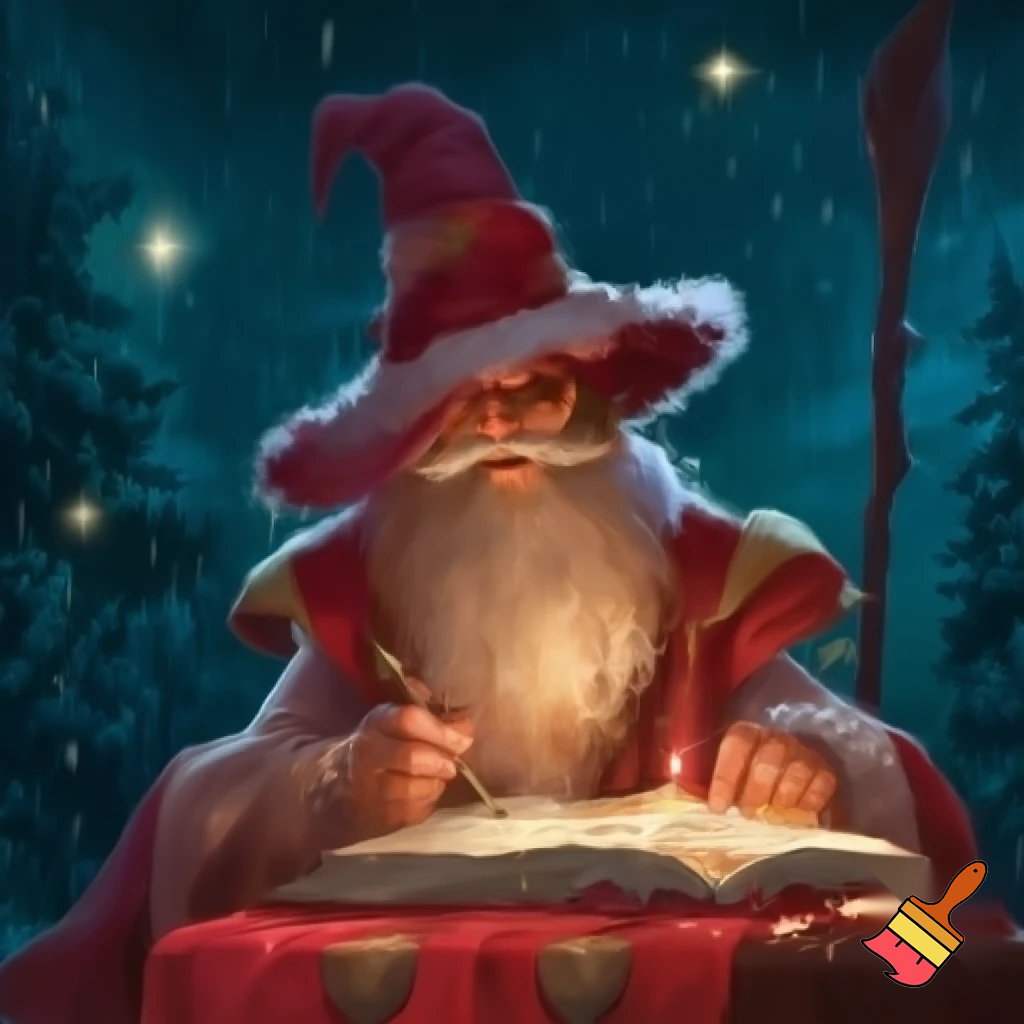 A wizard Christmas hat