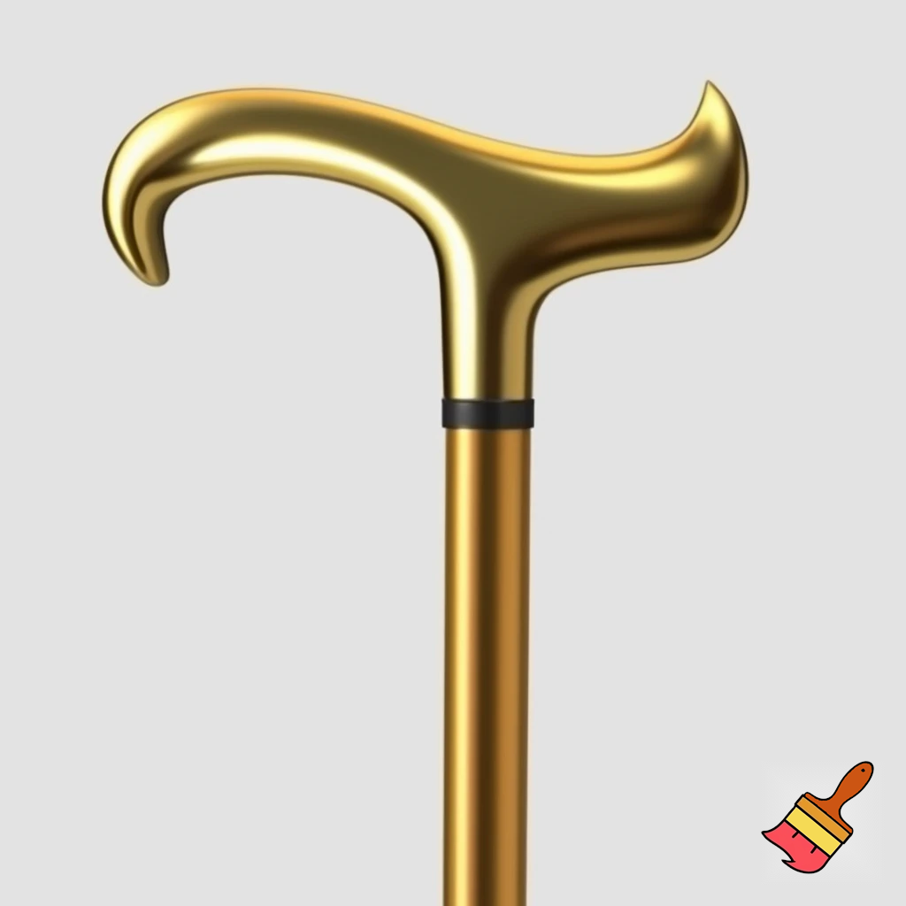 🌟✨ walking stick a gold one