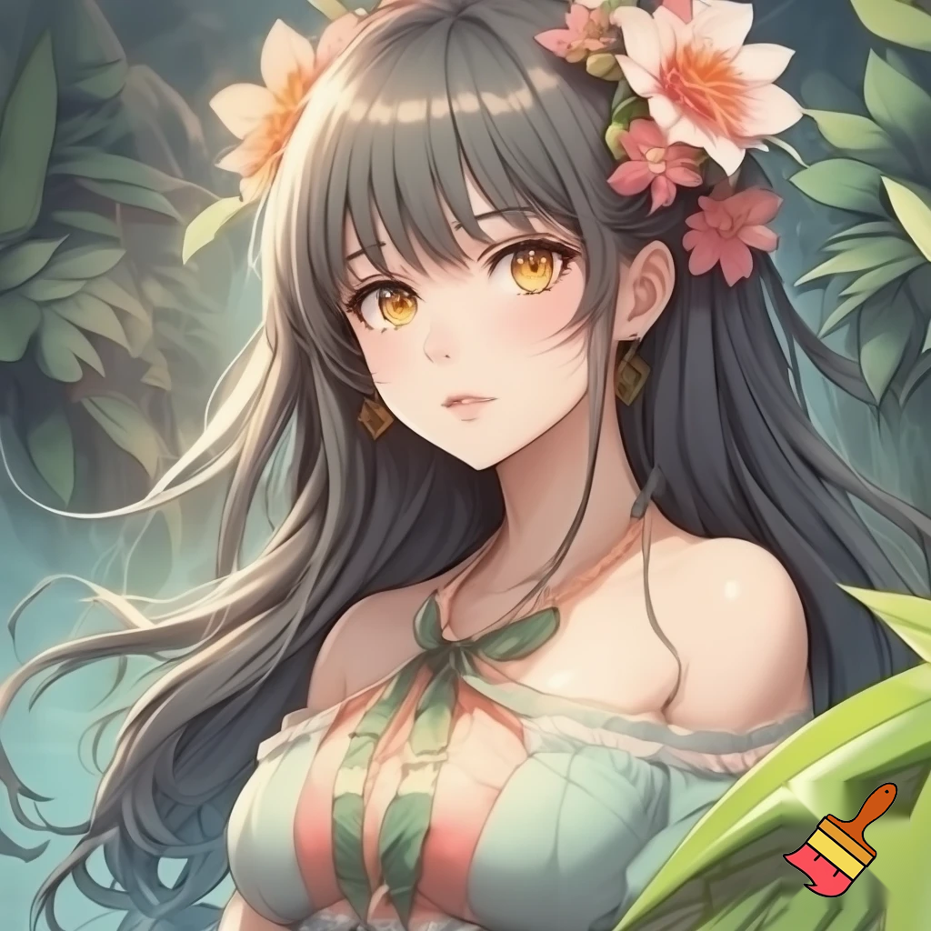 Детализированная иллюстрация в эстетике аниме, но более натуральные пропорции и текстуры (semi-realistic anime). Формат 16:9, высокое качество, четкие линии, мягкая цветокоррекция, ощущение движения и атмосферы «райского сада».

Сцена: райский сад с фруктовыми деревьями (апельсины, яблоки, виноград), цветущие поляны, солнечные лучи сквозь листву, на заднем плане водопад и радуга, в небе белые голуби и мелкие птицы, бабочки. 

Композиция: основные животные расположены НЕ у самого переднего края, а чуть дальше по тропинке (средний план), дружелюбные, желанные мордочки, смотрят на зрителя. Разнообразие размеров: крупные (слон, жираф), средние (лев, панда, лиса, собака), мелкие (кролик, утенок, ежик/грызуны), несколько детёнышей.

Передний план: слева крупный павлин с раскрытым хвостом, справа на ветке или рядом 2 ярких попугая ара (красный и синий), добавить сочную траву и цветы на переднем крае.

Текст: в нижней правой части деревянная табличка/указатель (как элемент сцены, не как наложение). На табличке ДВЕ строки строго с таким написанием (кириллица, без ошибок):
1) «Дима и Катя, мы ждём вас с нетерпением!»
2) (прописью, курсивом/каллиграфией) «Друзья в Раю.»

Важно: сохранить читабельность и точное написание букв, особенно «ждём», «нетерпением», «Друзья», «Раю». Без тире. 
Освещение естественное, реалистичные детали меха/перьев, но стиль аниме (выразительные глаза, мягкие градиенты).
