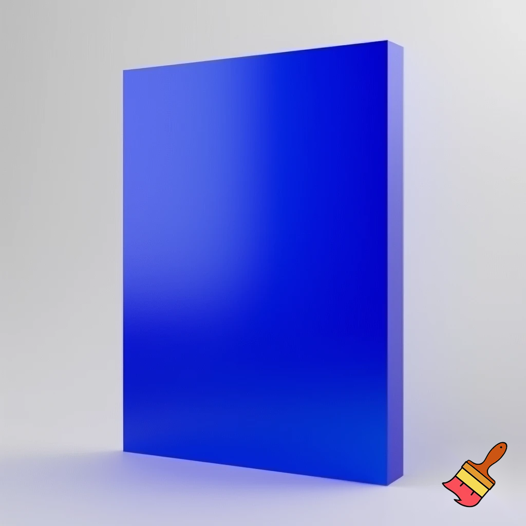A blue rectangle 