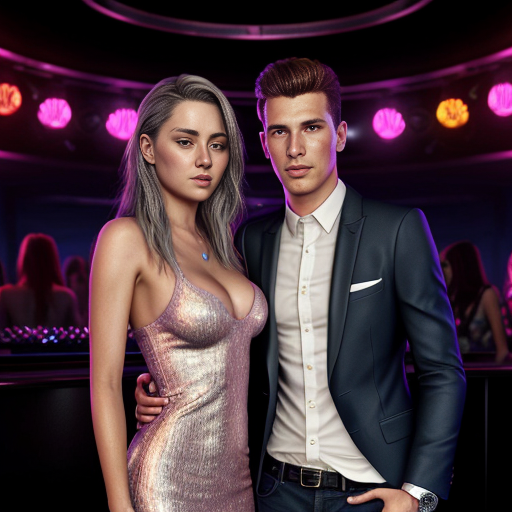 Goretzka and Vanessa at the nightclub 