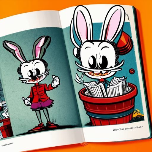 Make a cutscene book in cuphead and sunny bunnies 