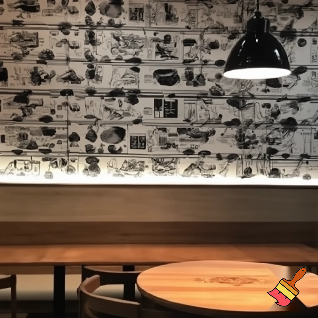 a cafe wall