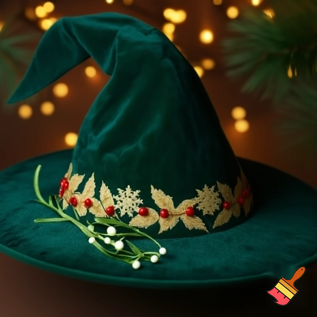 Christmas wizard hat