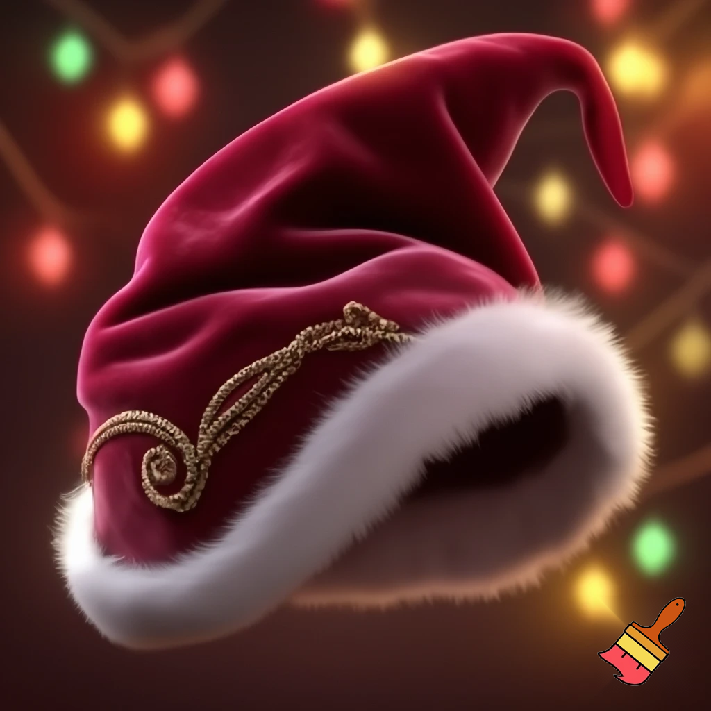 Christmas hat a Christmas hat velvet hat elf velvet