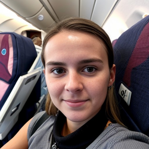 Goretzka and Vanessa at the plane