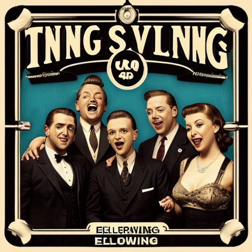 A CD cover named "ELECTRO SWING THING" FEATURING 40s U.S.O. style singers.