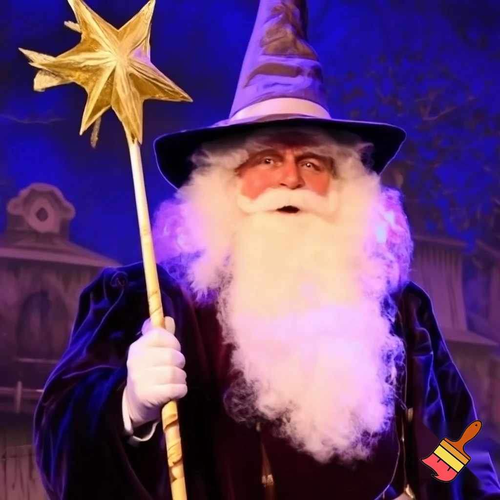Santa Claus Pennwell Disney🇫🇷 wizard Santa Claus Santa Claus real person Disneyland Paris Santa Claus in Paris the wizard💫🏰 a wizard hat Magic Star wand Santa Claus hat wizard Santa Claus hat⭐️