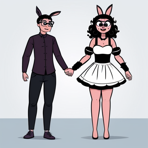 Show me what would happen if a boyfriend and girlfriend (Friday night funkin') were captured by female animatronics fnaf 2 , who then decided to make the boyfriend a girl (change his gender and appearance) and put the girl (boyfriend gender) in a cute, sexy bunny animatronic costume, and the wife girlfriend in a female animatronic cat costume. Both died in agony. How would the spirit of the girl (boyfriend gender) and his wife (girlfriend) react afterward?