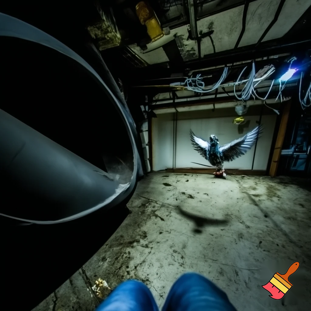 During my walk home one afternoon, I took a different route and found my self in a quiet, unfamiliar part of town. Between two tall buildings, I noticed a high brick wall covered in ivy. As I walked closer, I saw something strange — a small wooden door half-hidden behind the vines.

I looked around. No one else seems to notice it. I reached out to touch the handle... and suddenly, I fell through a trap door went down a huge slide, the slide was as fast as a roller coaster and then bumped my back at the end of the slide then I got up.

Then cleaned my self and looked around me I was trying to figure out where in the world was I, I think I was in a secret underground layer or a scientist lab or in a psychopaths lab well where ever I was I had to leave as soon as a pigeon flying away when you come close to it.

 But suddenly, I knew it there was something vicious,despicable,frightening, behind me it was a, imposter! I meant a ,monster! he started to growl wildly like a baby wanting to buy a new toy,he started to chase me here and there and there and there we where going in circles at this point, then I told him to stop and I ran out of there and never went through that route ever again.