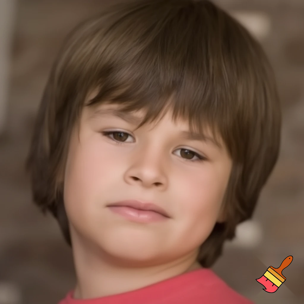 Brown hair 11 year old boy