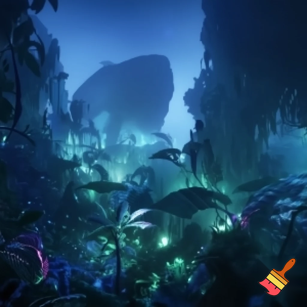 create a scene of avatar the movie