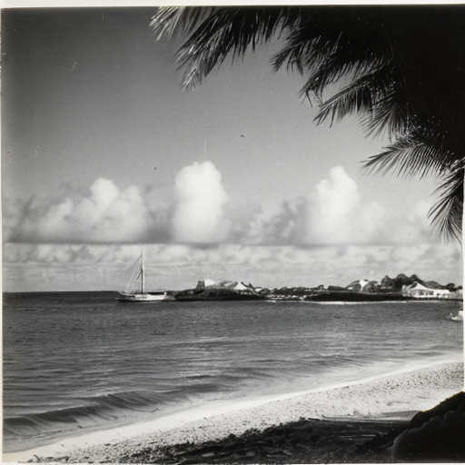 Far Away shot of person on Bermuda in 1778.