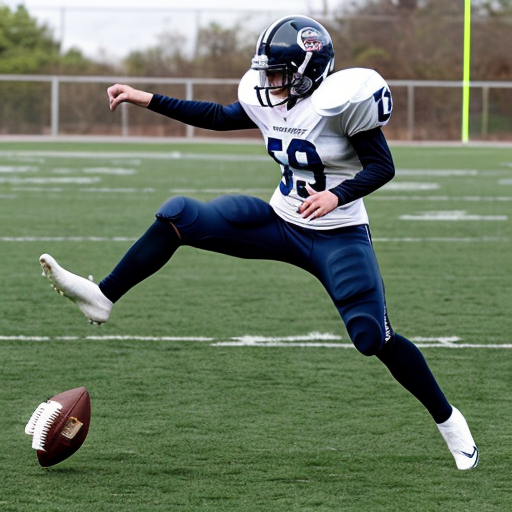 animal playing football
