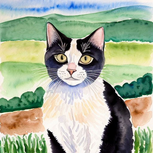 Milo the cat the farmer