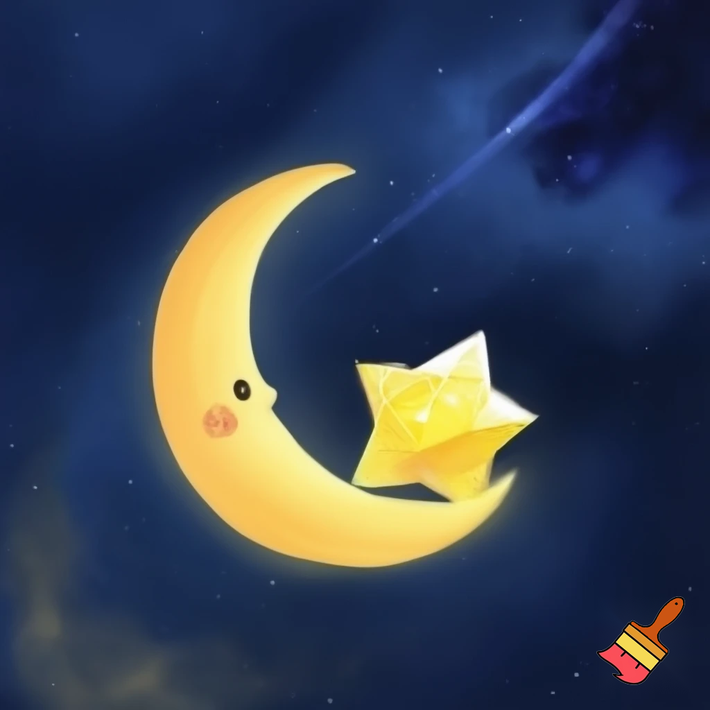 Star and the moon cartoon