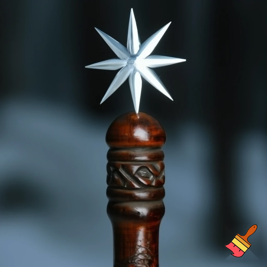 Russian Santa Claus walking stick with a star Santa Claus the real Santa Claus