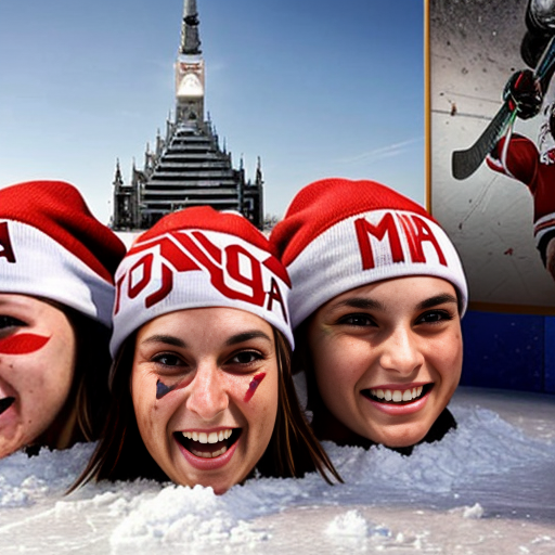 A poster of the USA celebrating that they won the hockey final gold medal game against Canada in the Winter Olympics Milano Courtina 2026