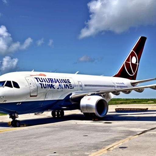 Turkish Airlines at Holguin airport in Cuba in 2026