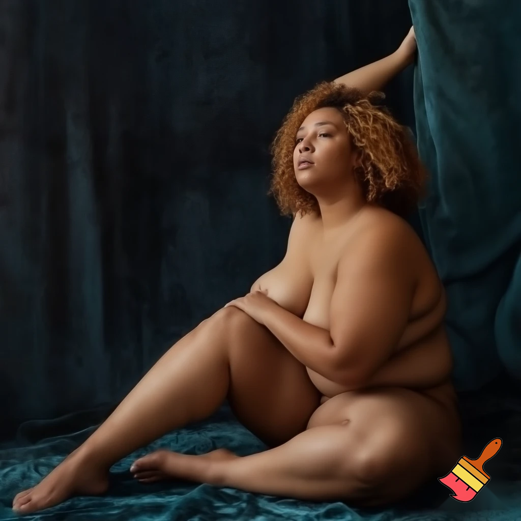 curvy naked woman