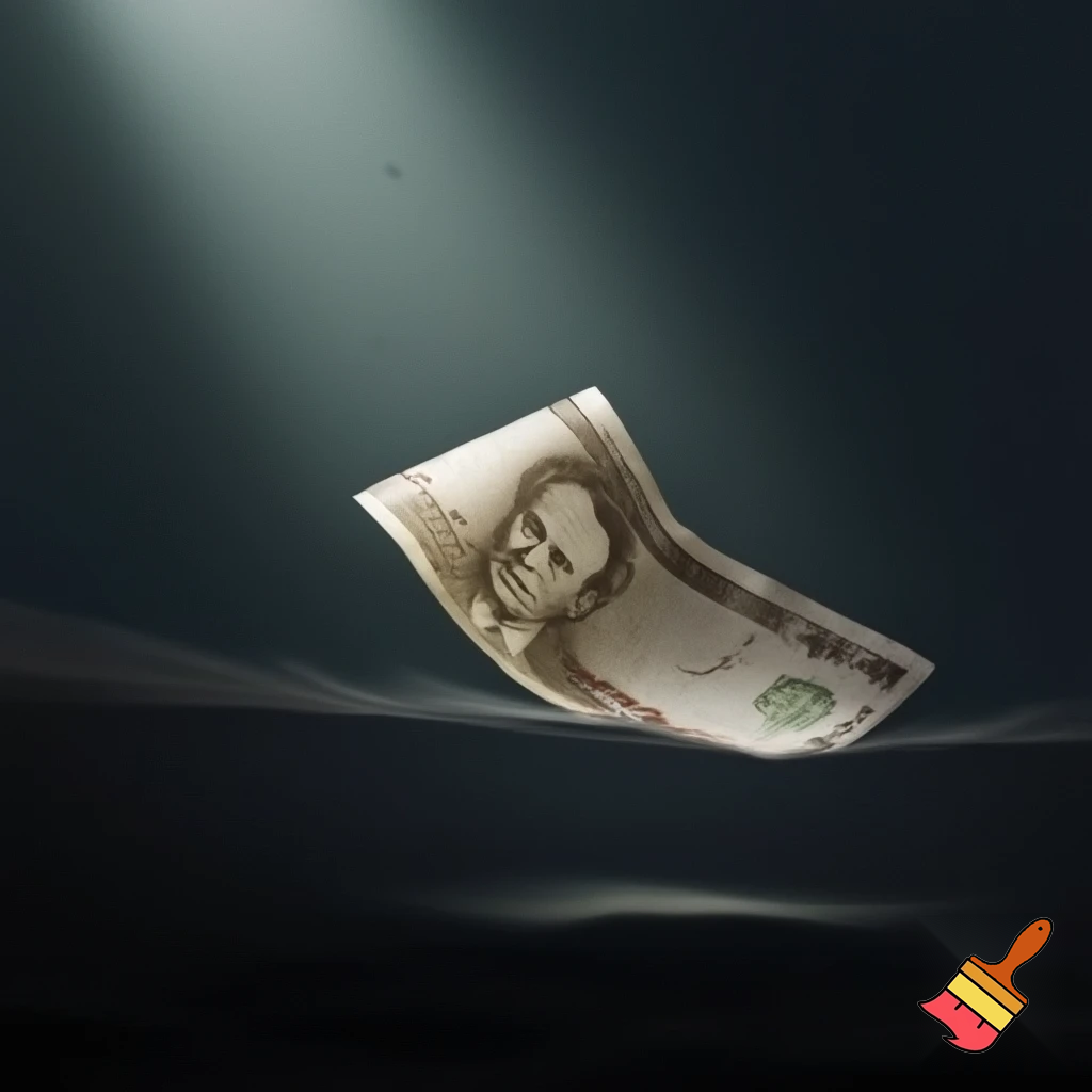 a piece of money about to end its life
