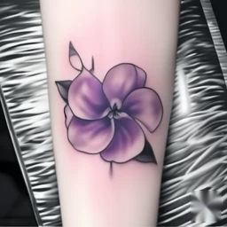 february birth flower tattoo