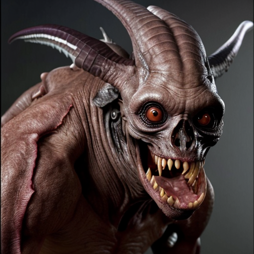 Disturbingly creepy realistic creature