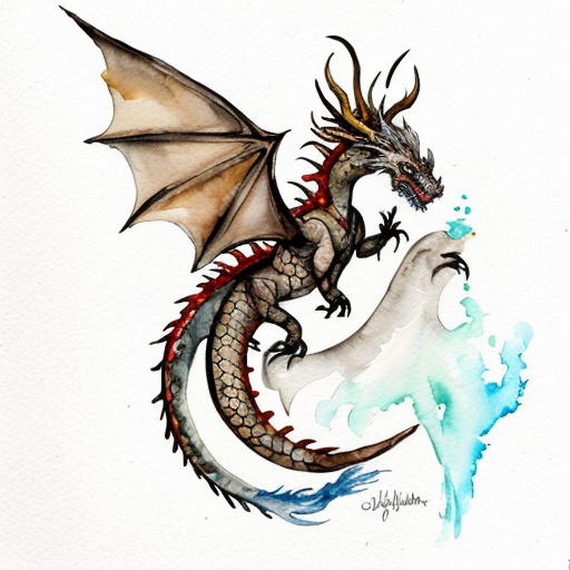 a dragon 2 tiny wings, fire breathing, diamond sparkle scales, tounge tufted hair on head, long tail with short barbs, small eyes with hairy eyebrows, large snout with large nostrils