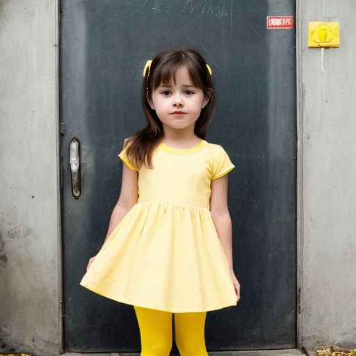 yellow wich little girl