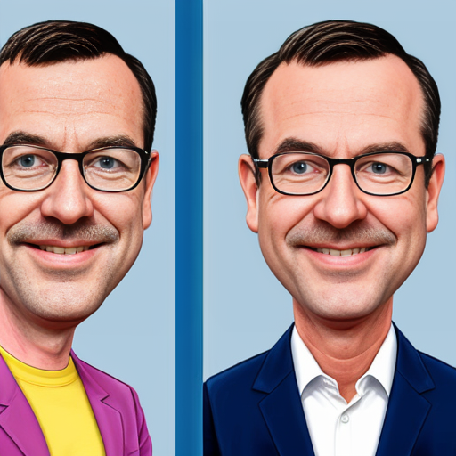 Erstelle mir eine fiktive Karrikatur vom aktuellen Politiker Gordon Schnieder der CDU und stelle die 3 wichtigsten Themenschwerpunkte seiner Partei dar