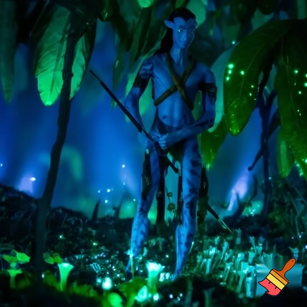 create a scene of avatar the movie