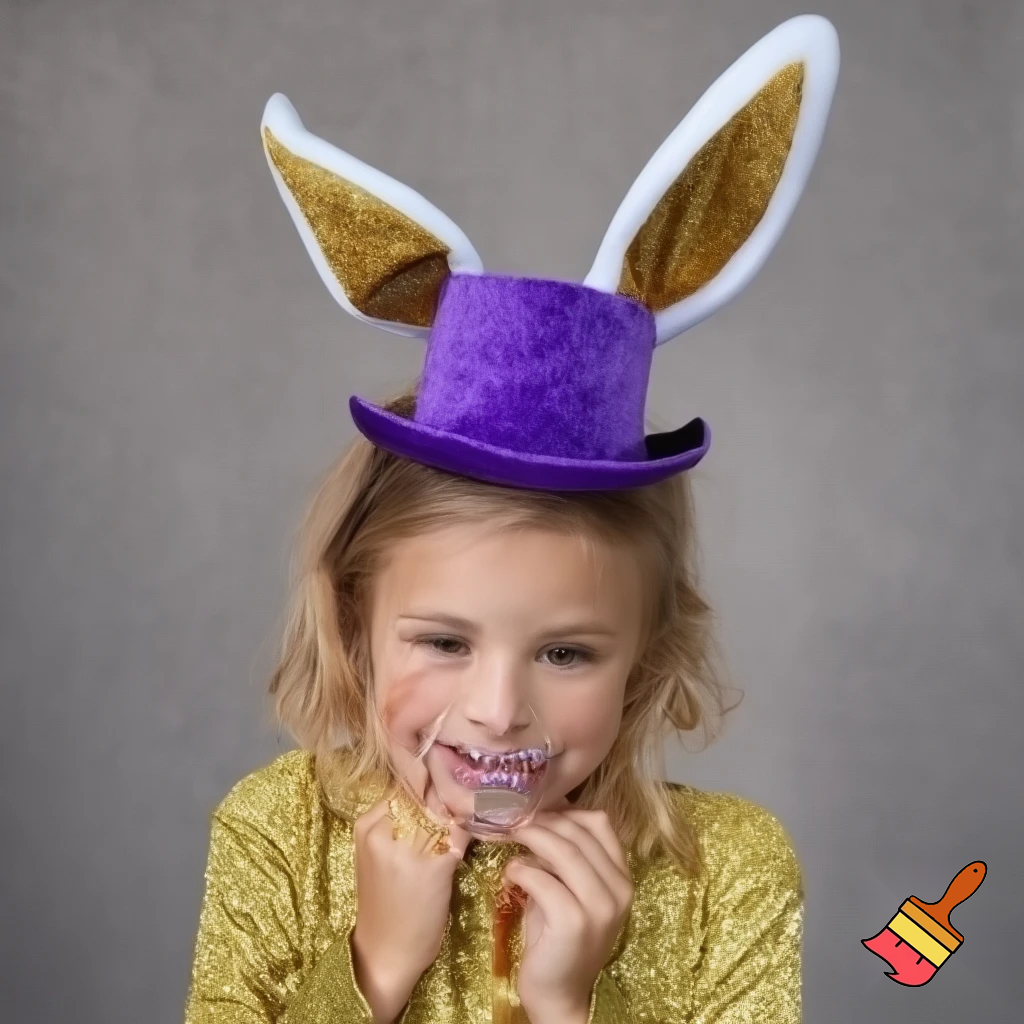 Easter bunny top hat headband, purple white with gold glitter fabric and velvet velvet gold special gold and delicate velvet and delicate and precious
