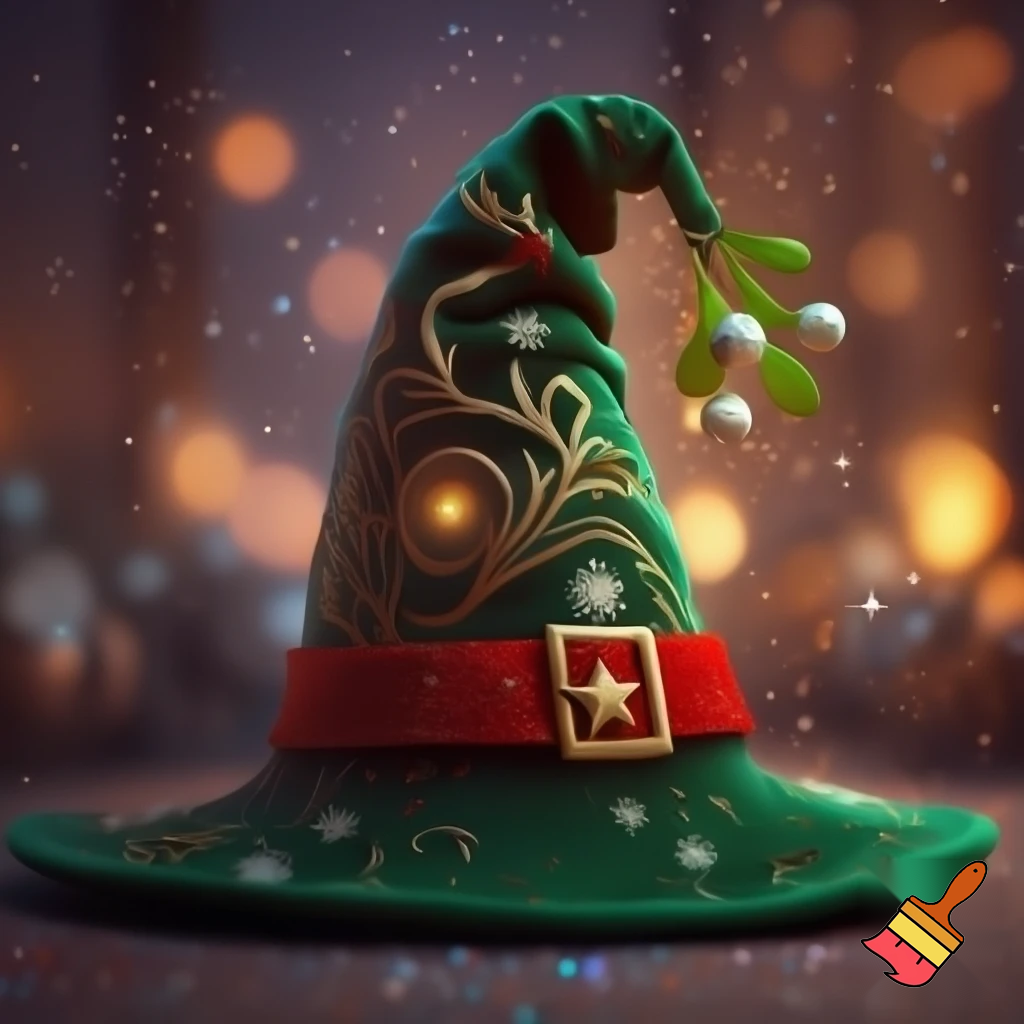 Christmas wizard hat