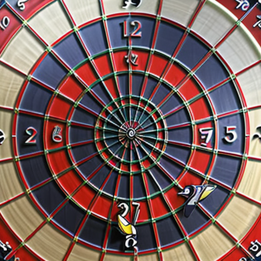 Dartboard with real Numbers 