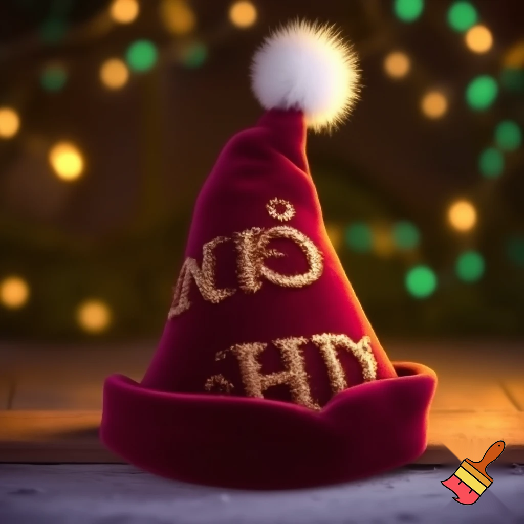 Christmas hat velvet elf on the shelf hat velvet