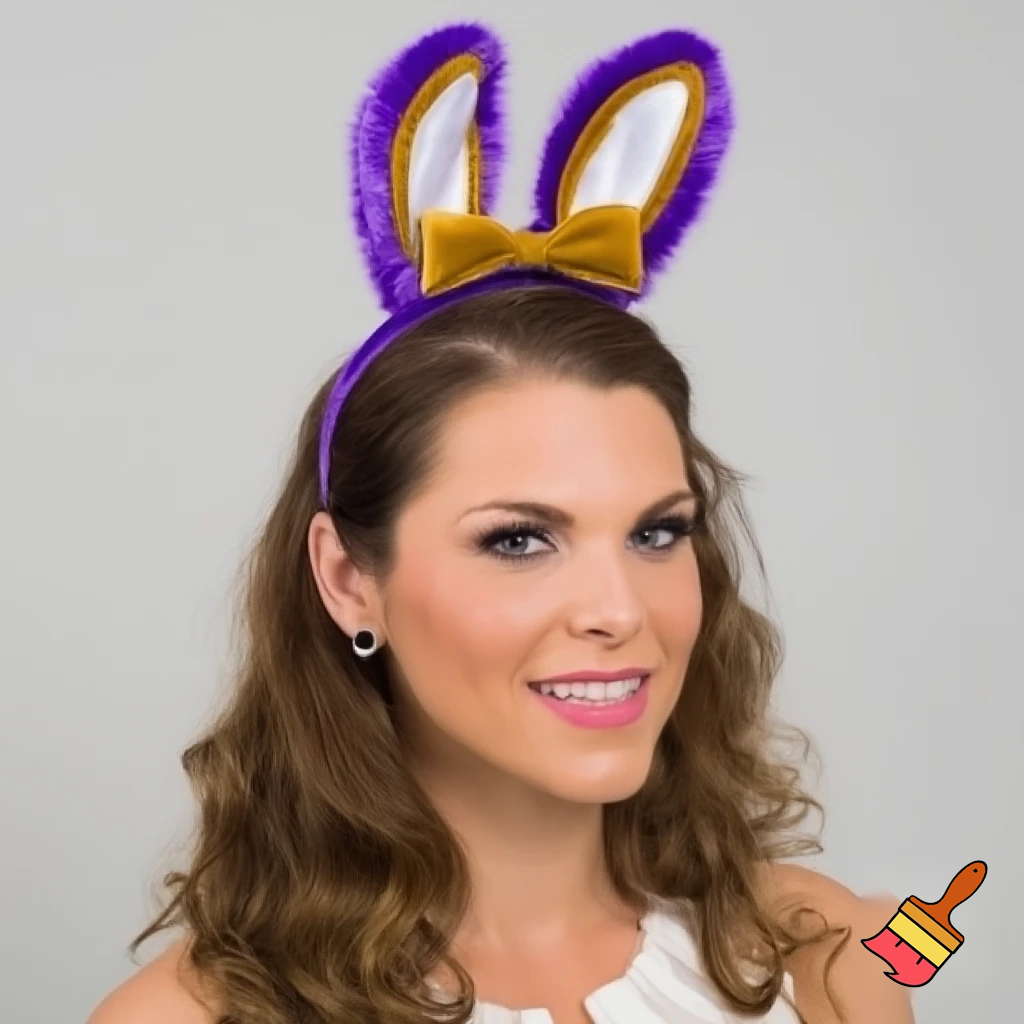 Is the top hat headband Easter headband, top hat, golden golden purple, white and purple? Easter top hat with Easter bunny ears, rabbit ears.