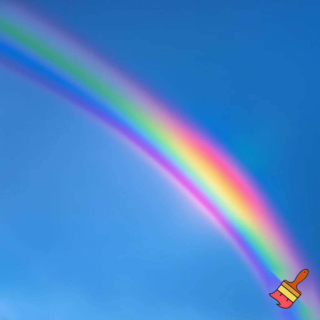 bulutsuz havada gökkuşağı
