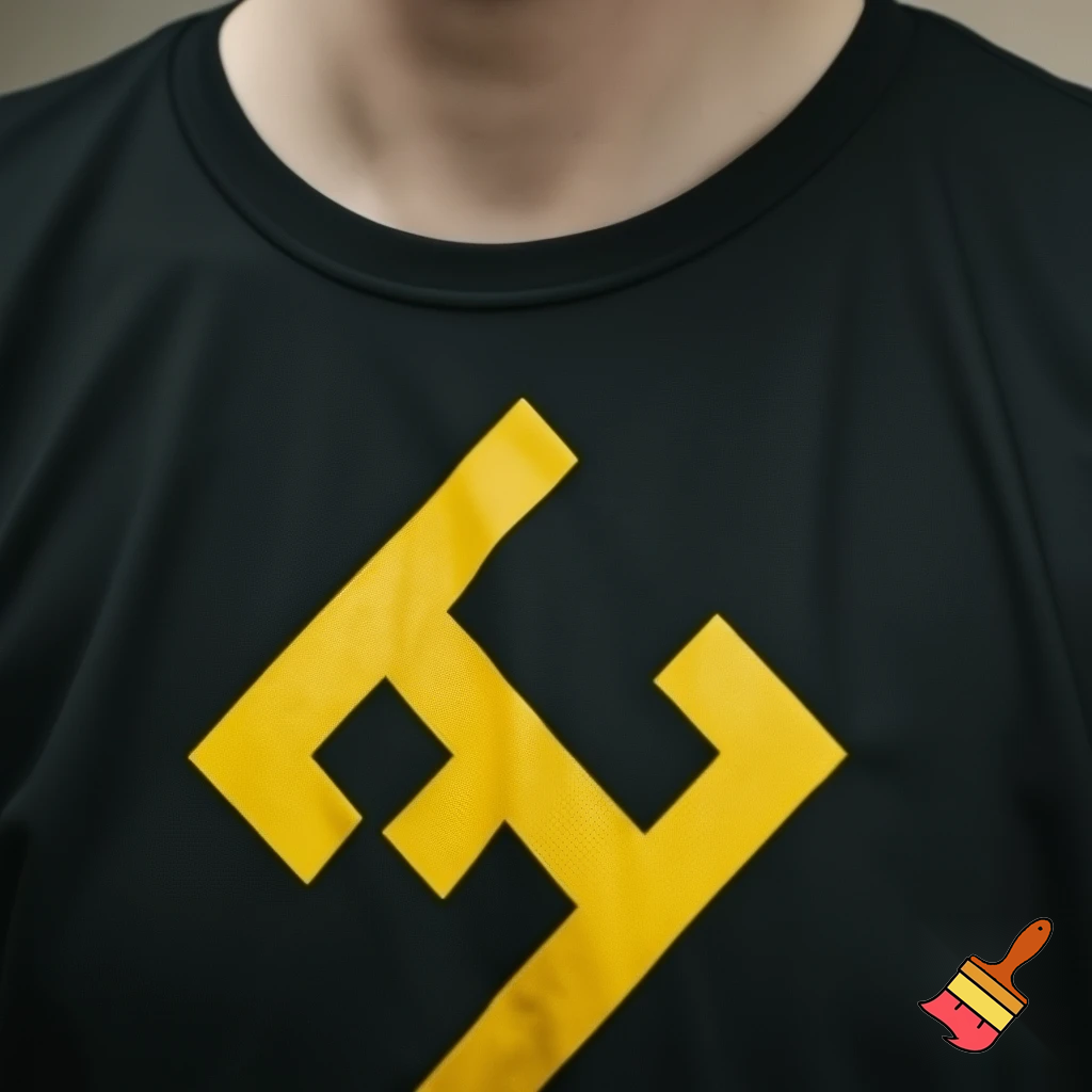 black and yellow shirt

