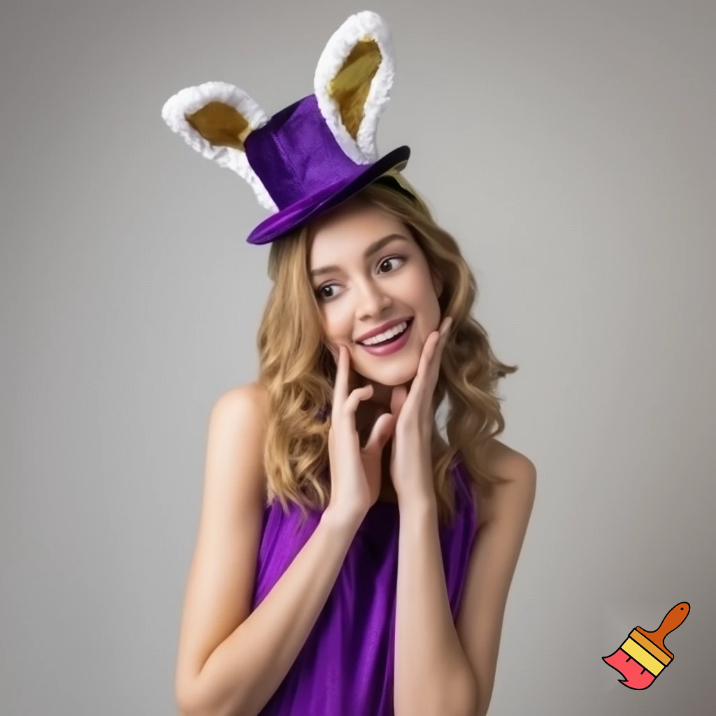 Easter bunny top hat headband, purple white with gold glitter fabric and velvet velvet gold special gold and delicate velvet and delicate and black purple top hat headband precious glitter, purple and white